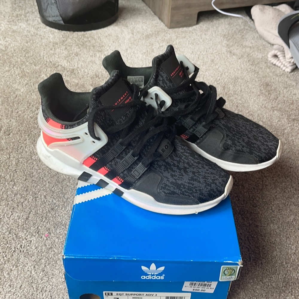 Black, White and Pink Adidas